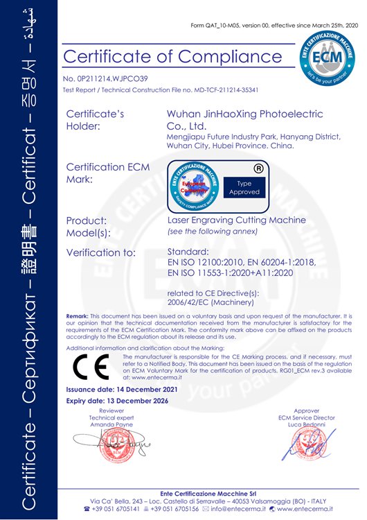 EU ECM certification EU ECM certification