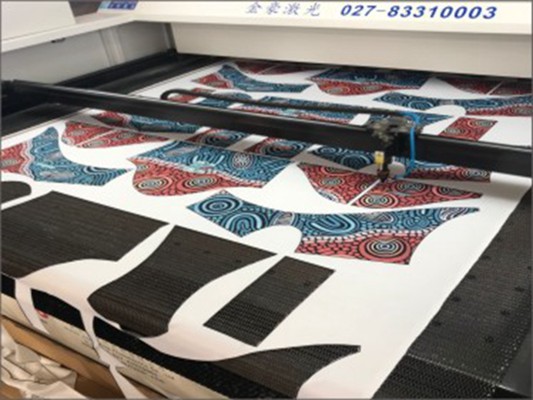 Laser cutting solution for printed clothing